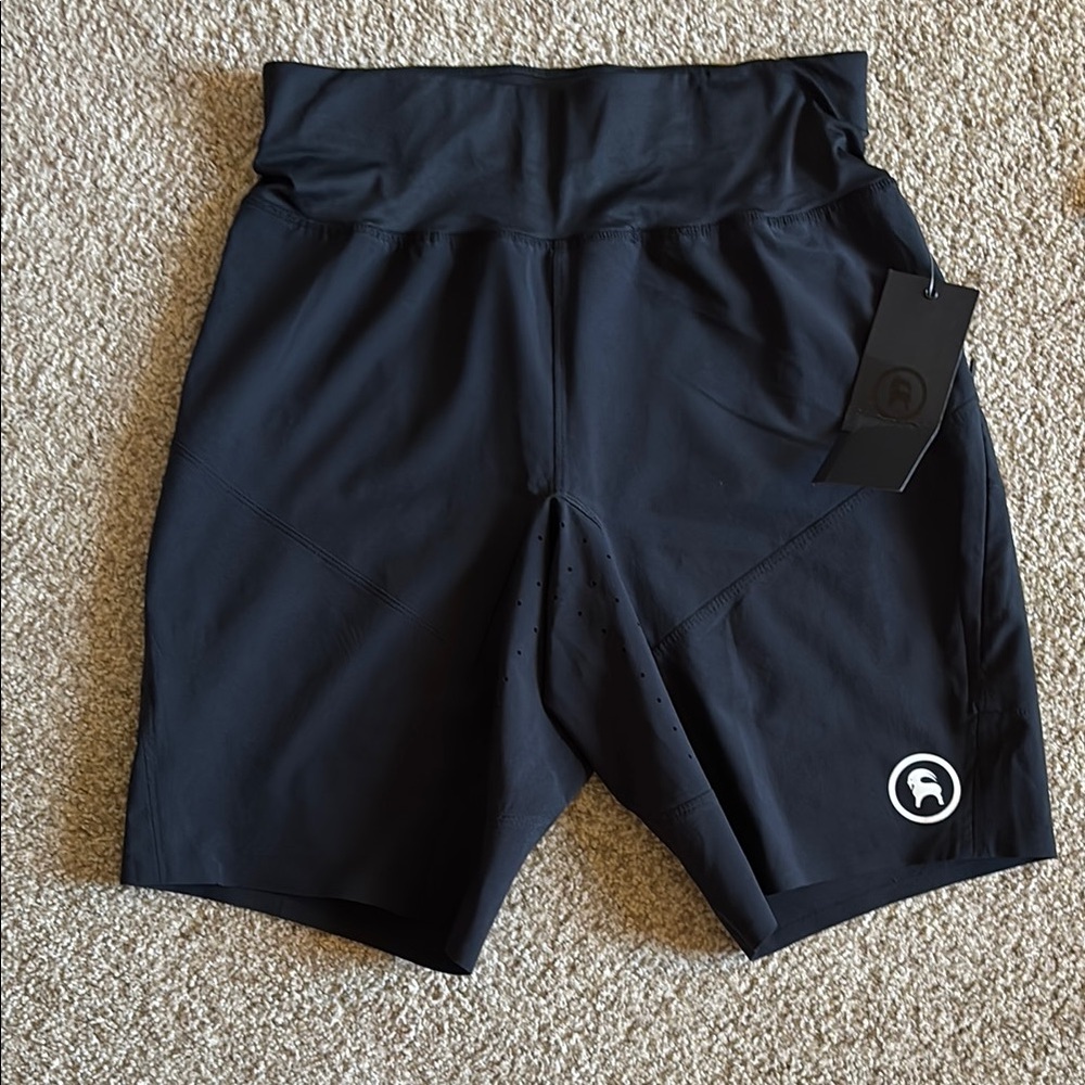 Women's Black Pull on Bike Shorts